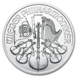 Philharmonique 1 OZ argent diverses années