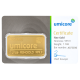 Lingot d'or Umicore certifié de 31,1 gramme