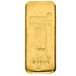 Lingot d’or Umicore certifié de 1000 gramme