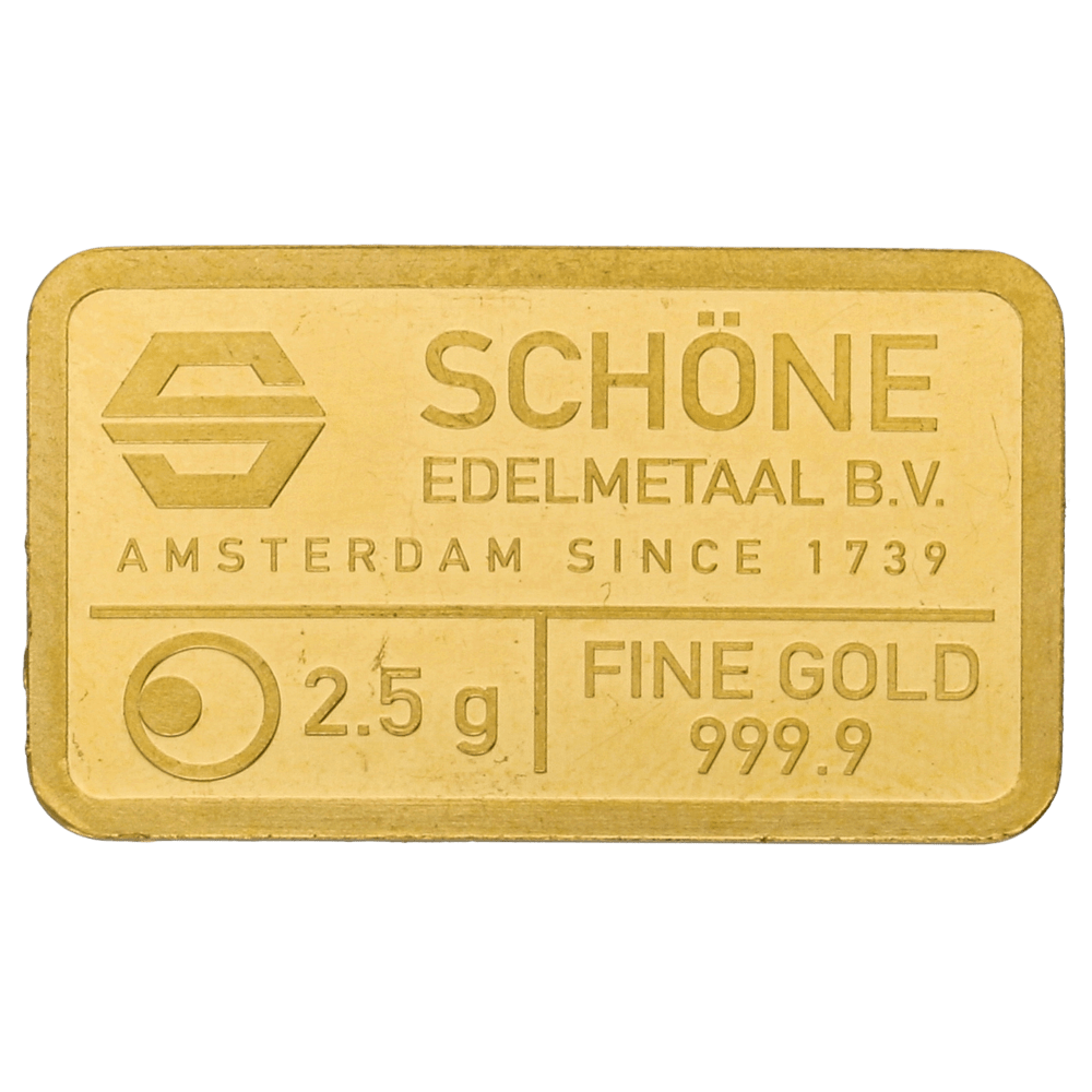 Lingot Or 2,5 grammes