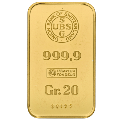 Achetez un lingot d’or de 20 grammes au Comptoir de l’Or
