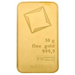 Achetez un lingot d’or de 50 grammes au Comptoir de l’Or