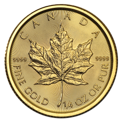 Achetez la Maple Leaf en or 1/4 OZ au Comptoir de l’Or