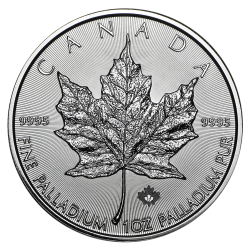 Achetez la Maple Leaf en palladium 1 oz au Comptoir de l’Or