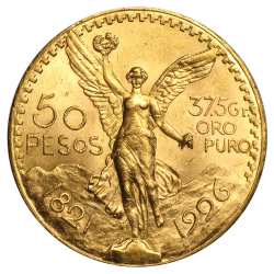 50 pesos mexicains or diverses années