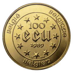 Achetez la pièce en or de 100 ECU Belgique au Comptoir de l’Or