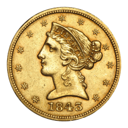 Achetez la pièce en or de 5 dollars USA au Comptoir de l’Or