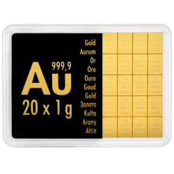 Achetez un Valcambi CombiBar 20 x 1 g en or au Comptoir de l’Or