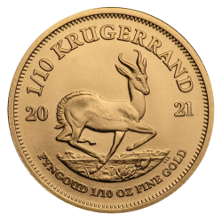 Krugerrand 1/10 OZ or diverses années