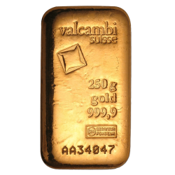 Achetez un lingot d’or certifié de 250 grammes au Comptoir de l’Or