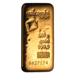 Achetez un lingot d’or certifié de 500 grammes Valcambi au Comptoir de l’Or