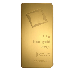 Lingot d'or Valcambi certifié de 1000 gramme