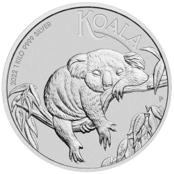 Koala 1 kg argent 2022