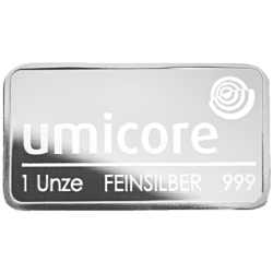 Lingot Umicore 31,1 gr argent