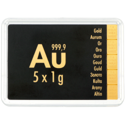 Achetez un Valcambi CombiBar 5 x 1 g en or au Comptoir de l’Or