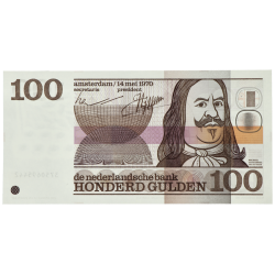 100 gulden de Ruyter Nederland 1970