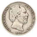 ½ gulden Willem III Nederland 1857-1868