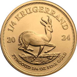 Achetez la Krugerrand en or ¼ OZ 2025 au Comptoir de l’Or