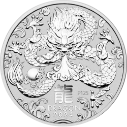 Achetez la Lunar en argent 1 oz 2024 au Comptoir de l’Or