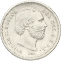 25 cent Willem III Nederland 1890