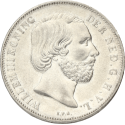 1 gulden Willem III Nederland 1854-1865