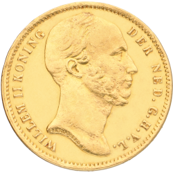 Gouden tientje Willem III negotie