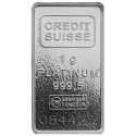 Acheter une barre de platine de 1 gramme au Comptoir de l'Or