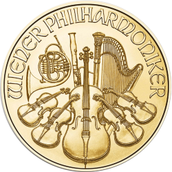Achetez la Philharmonique en or 1/25 OZ 2025 au Comptoir de l’Or