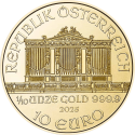 Achetez la Philharmonique en or 1/10 OZ 2025 au Comptoir de l’Or
