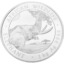 Achetez l’éléphant somalien African Wildlife en argent au Comptoir de l’Or