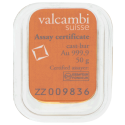Achetez un lingot d’or certifié de 50 grammes Valcambi au Comptoir de l’Or Achetez un lingot d’or certifié de 50 grammes Valcambi au Comptoir de l’Or