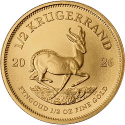 Achetez la Krugerrand en or ½ OZ de 2026 au Comptoir de l’Or