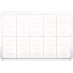 Acheter un lingot d'argent de 10 x 10 grammes au Comptoir de l’Or