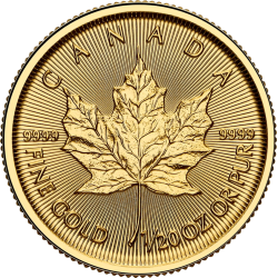 Achetez la Maple Leaf en or 1/20 OZ au Comptoir de l’Or