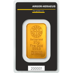 Achetez un lingot d’or certifié de 20 gramme au Comptoir de l’Or