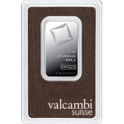 Acheter une barre de platine de 1 OZ au Comptoir de l'Or